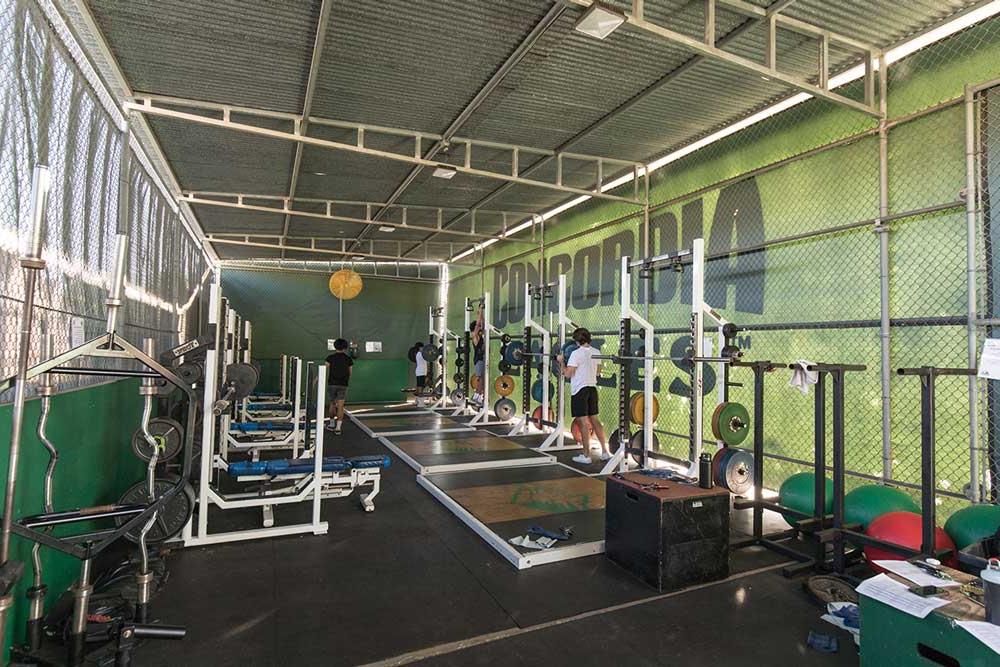 Concordia’s Eagle Athletics weight room