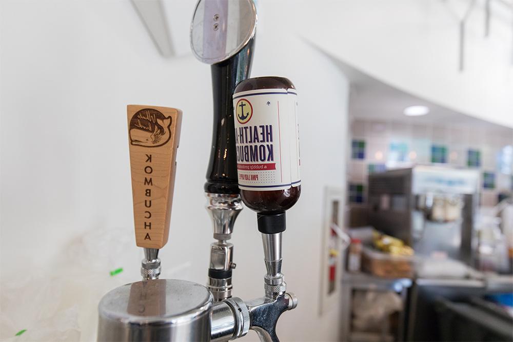 Eagle’s Landing features Starbucks coffee and Kombucha on tap.
